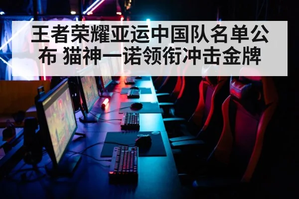王者荣耀亚运中国队名单公布 猫神一诺领衔冲击金牌